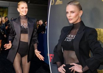 Charlize Theron ditches her pants for fishnet catsuit on ‘The Old Guard 2’ premiere red carpet