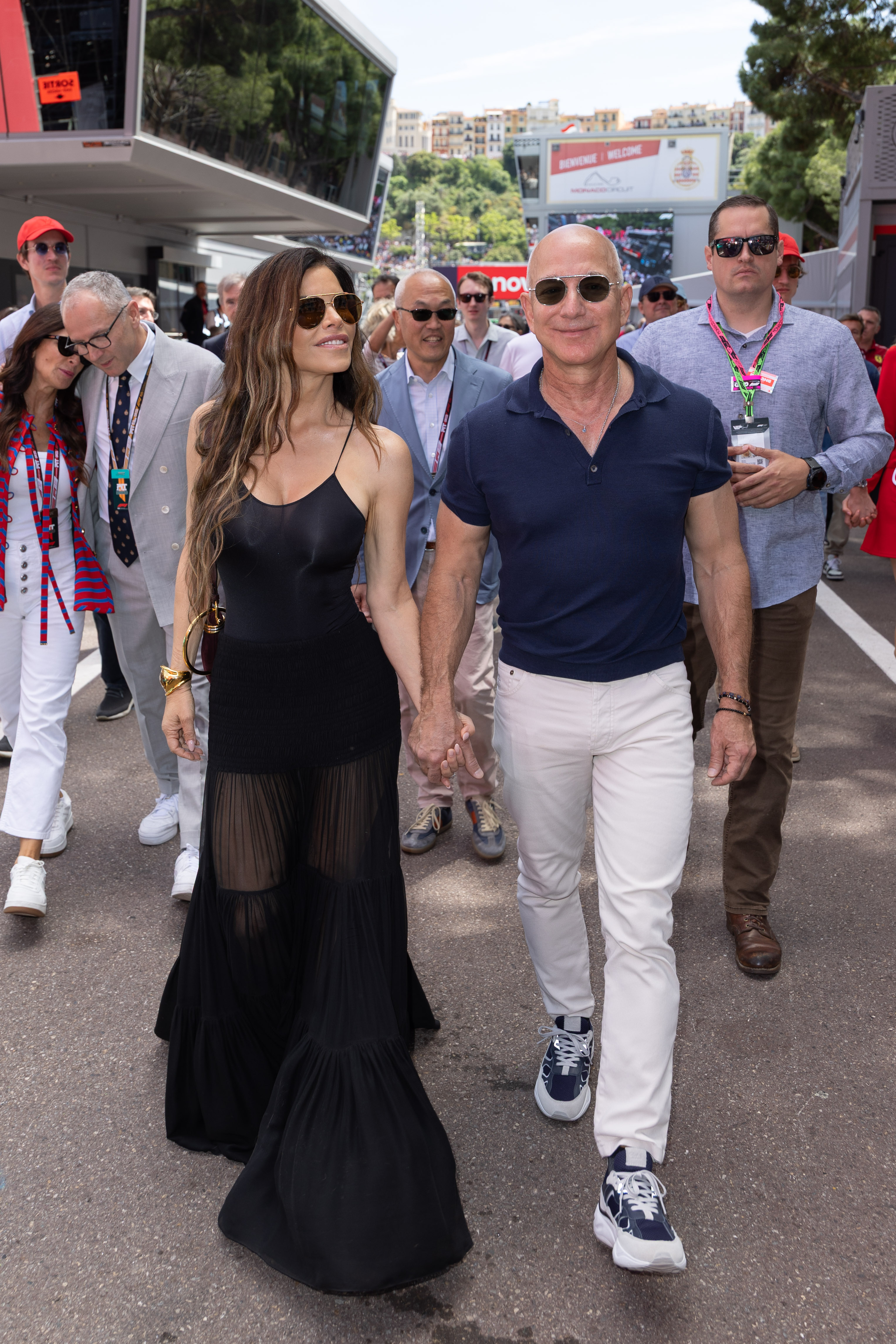 Lauren Sanchez and Jeff Bezos