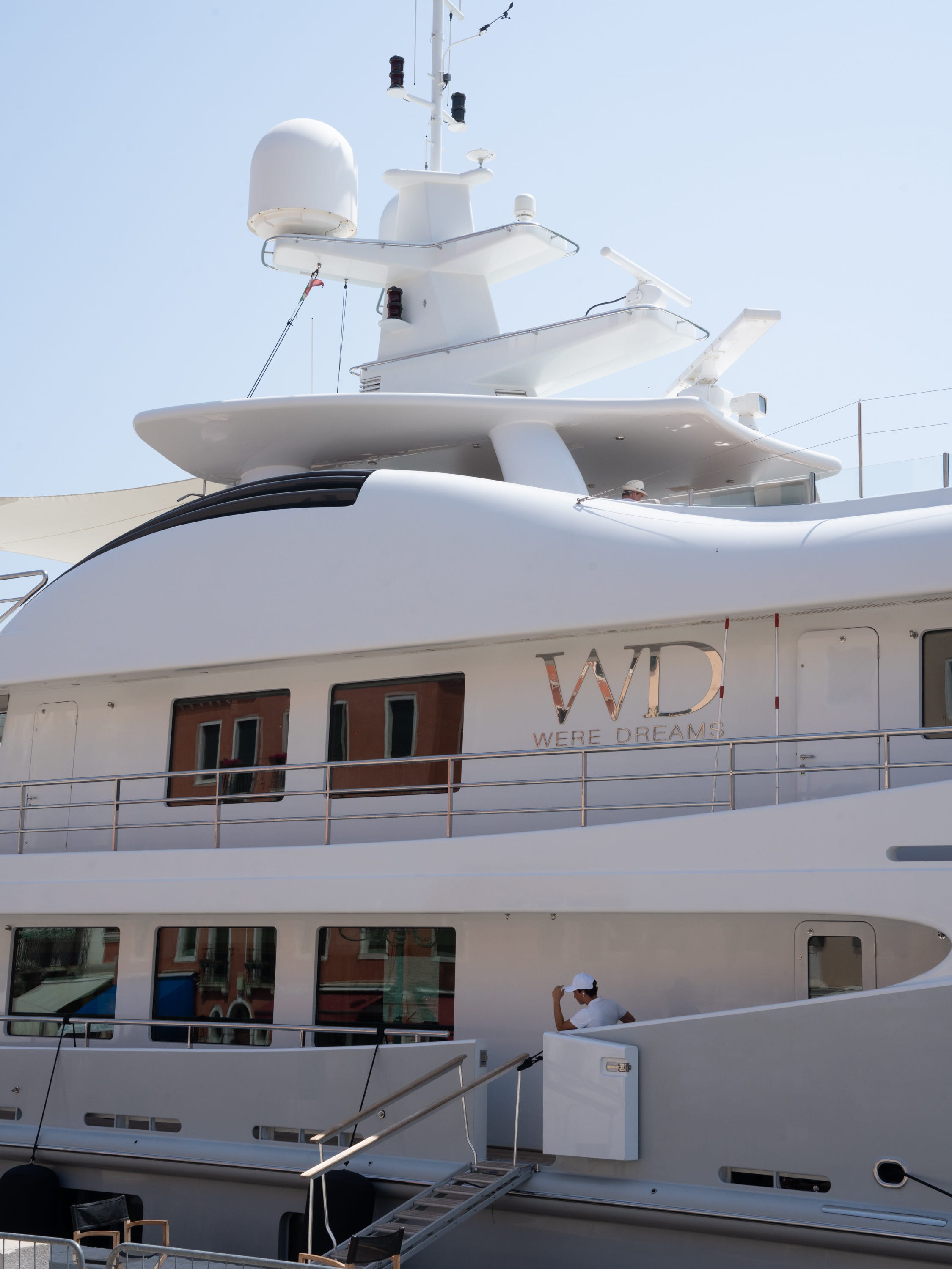 A yacht called Were Dreams.