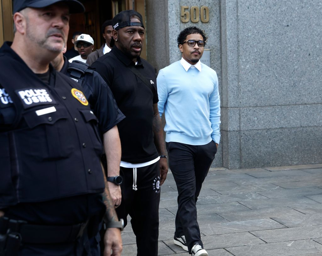 Justin Combs exits Sean Combs' sex trafficking and racketeering trial at Manhattan Federal Court on June 26, 2025 in New York City. 
