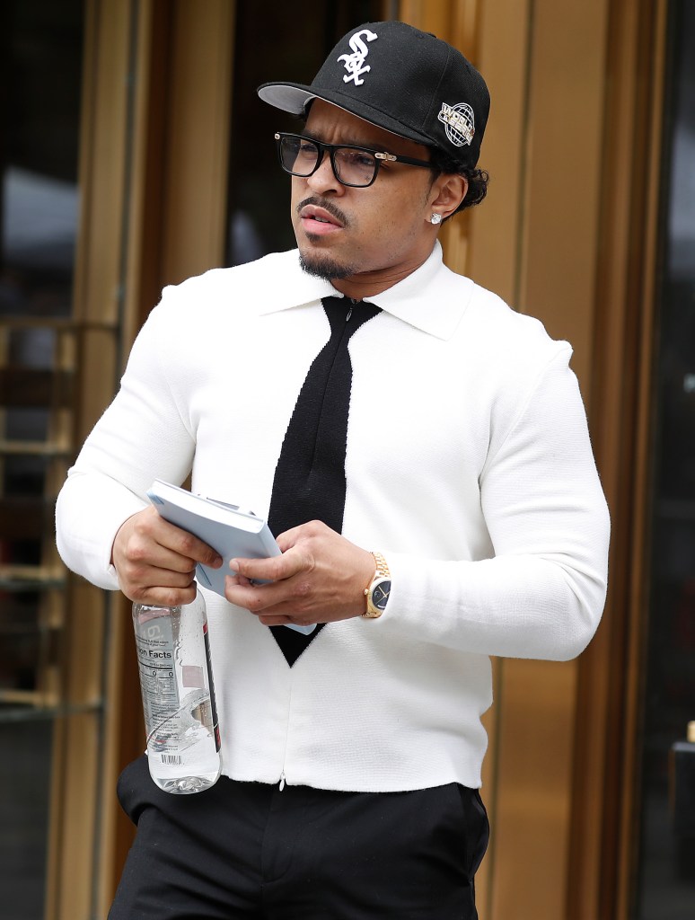 Justin Combs exits Sean Combs' sex trafficking and racketeering trial at Manhattan Federal Court on June 26, 2025 in New York City.