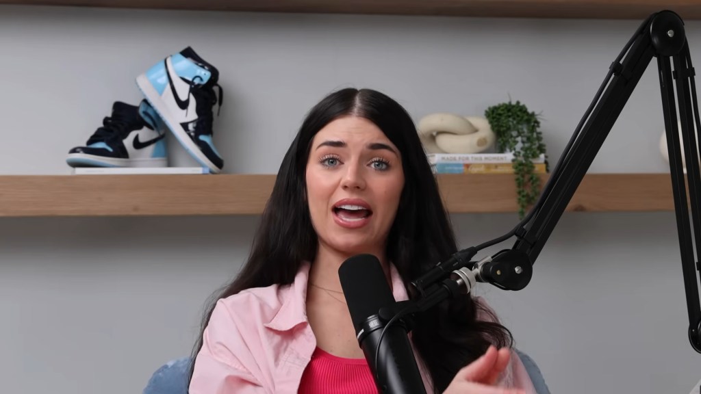 Madi Prewett on her podcast.