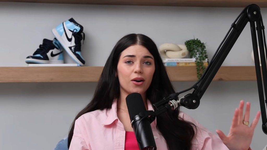 Madi Prewett on her podcast.