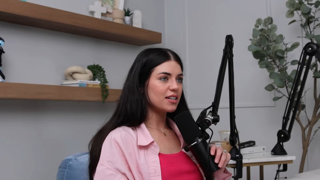 Madi Prewett on her podcast.