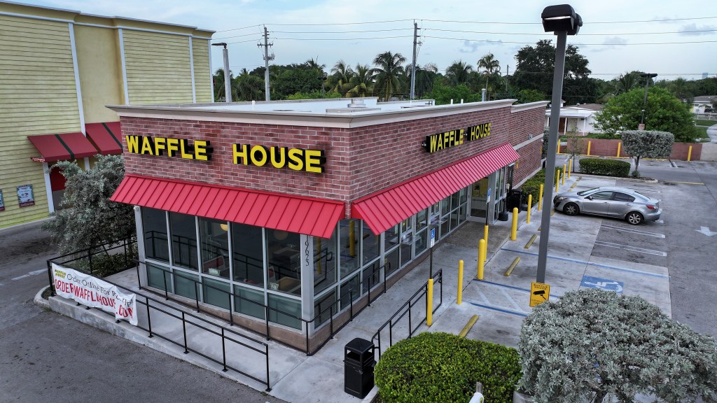 a Waffle House restaurant on July 30, 2024 in Miami Gardens, Florida. 