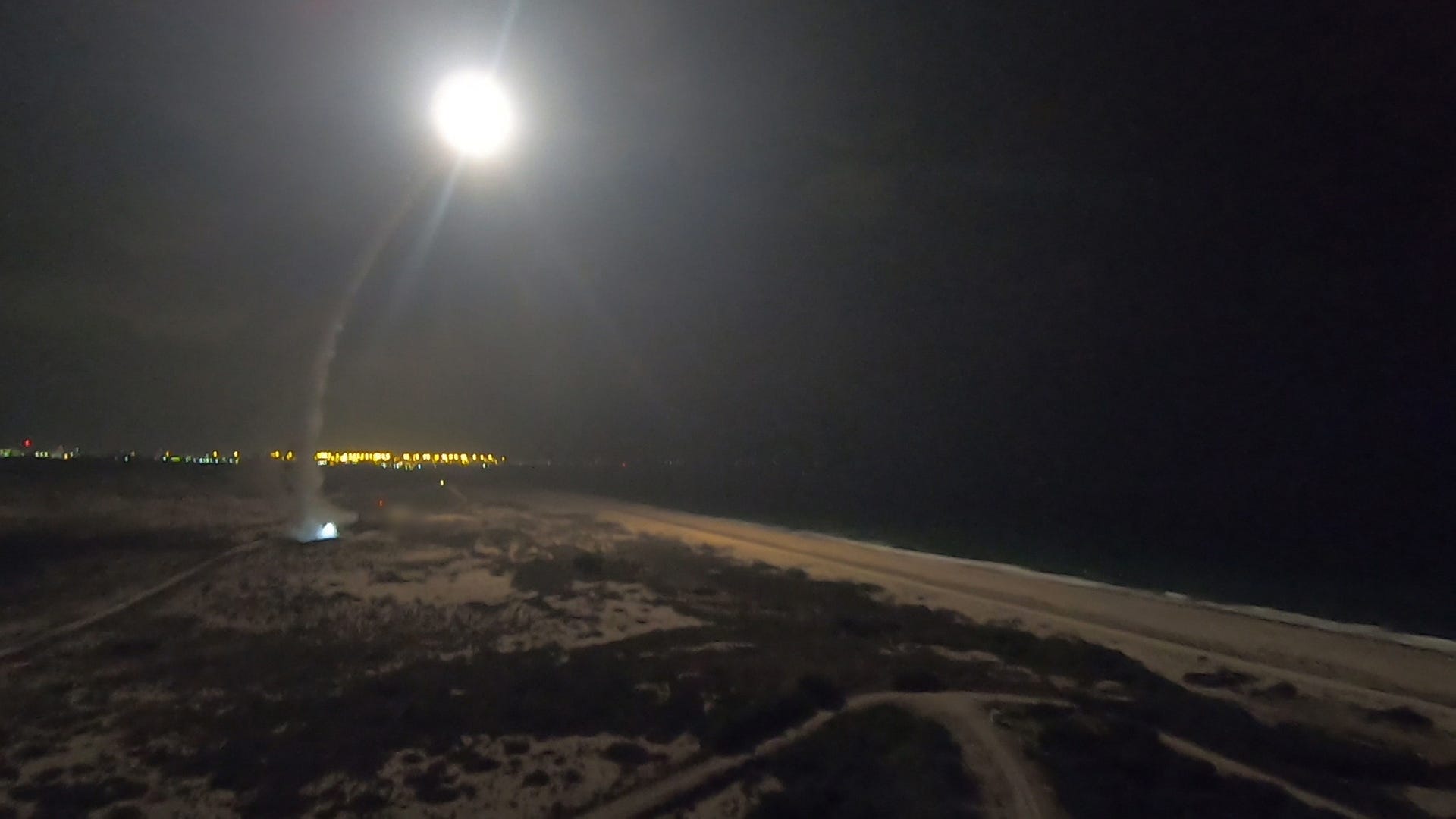 An Arrow interceptor launches in Israel.