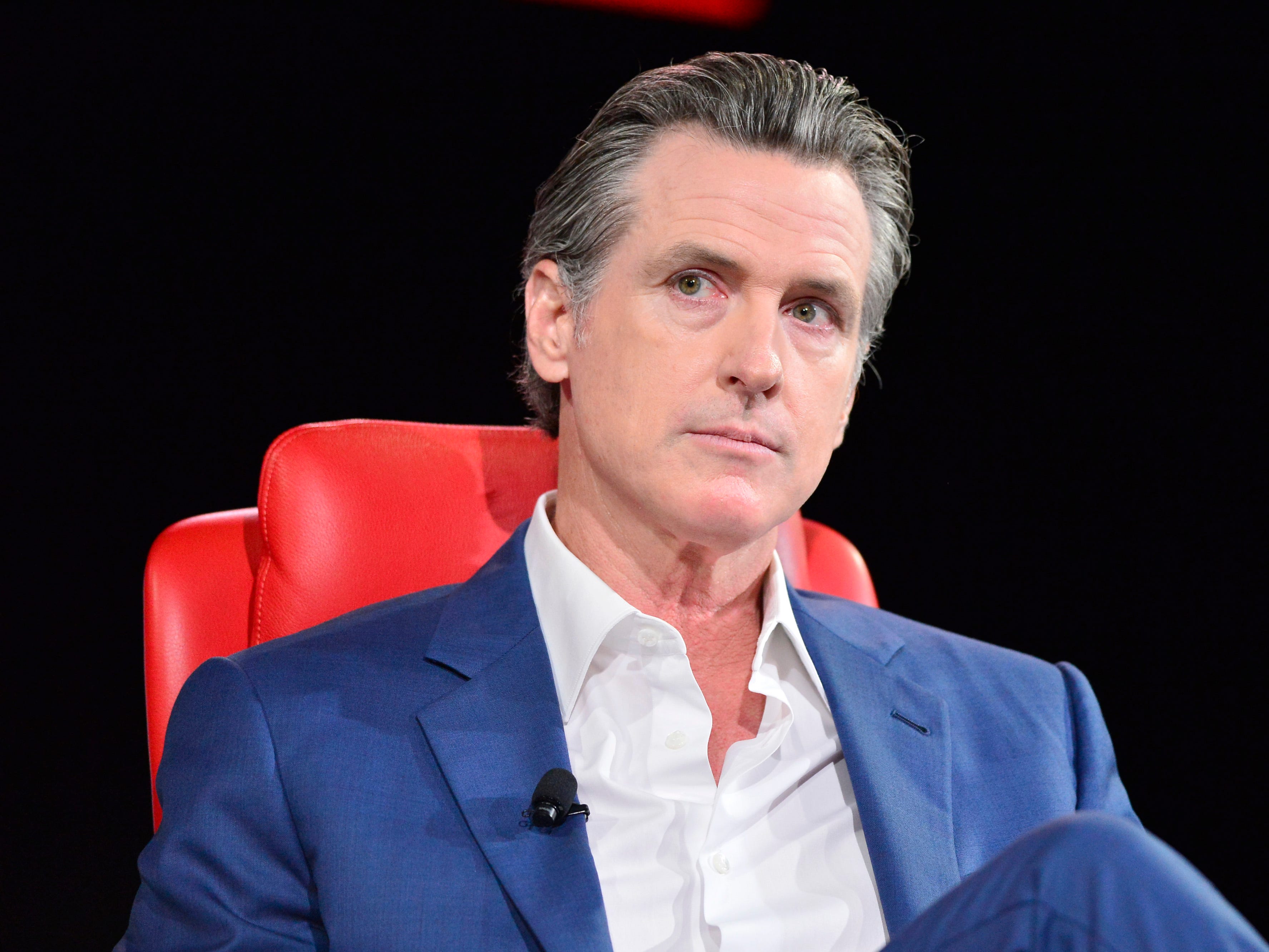Governor of California Gavin Newsom speaks onstage during Vox Media's 2022 Code Conference.