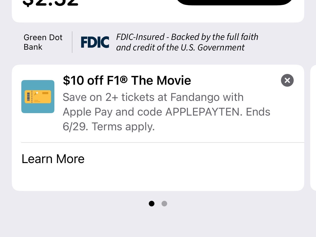 Apple Wallet screenshot