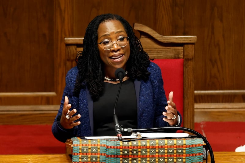 Supreme Court Justice Ketanji Brown Jackson, the first Black woman on the nation's highest court, was unhappy about the ruling.