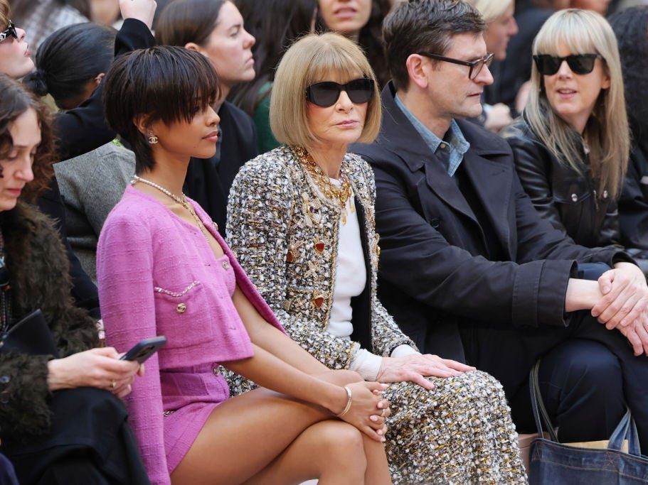 Anna Wintour at a fashion show