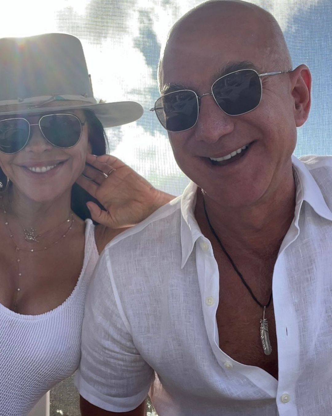Lauren Sanchez and Jeff Bezos
