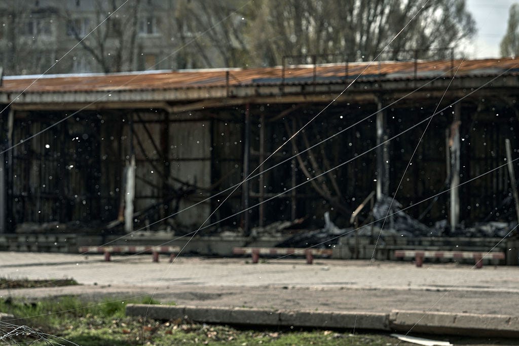 Fiber-optic cables used by unjammable drones stretched across a battered battlespace.