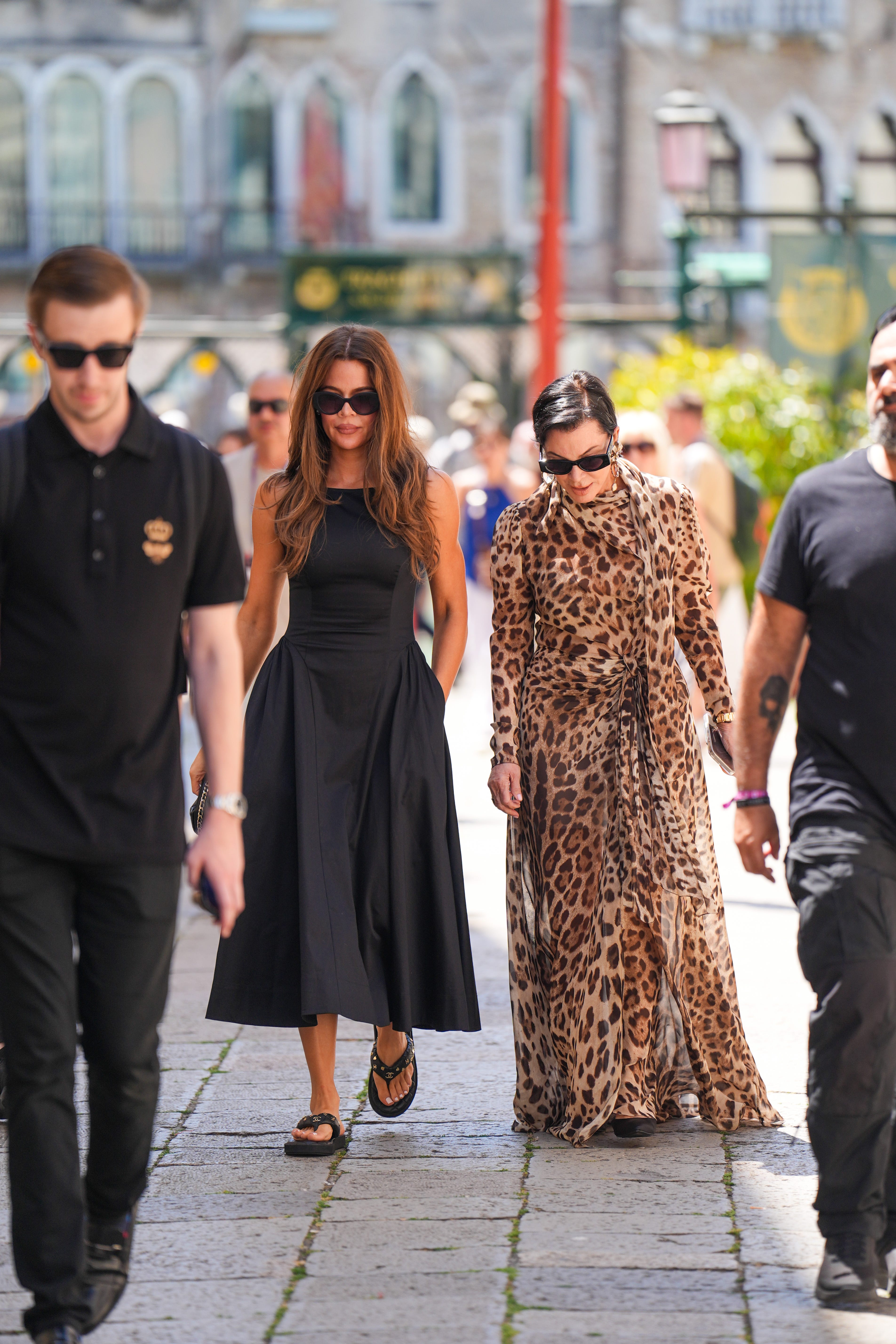 Khloé Kardashian and Kris Jenner in Venice in June 2025.