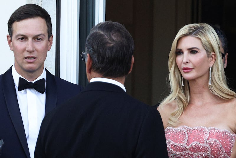 Ivanka Trump and her husband Jared Kushner