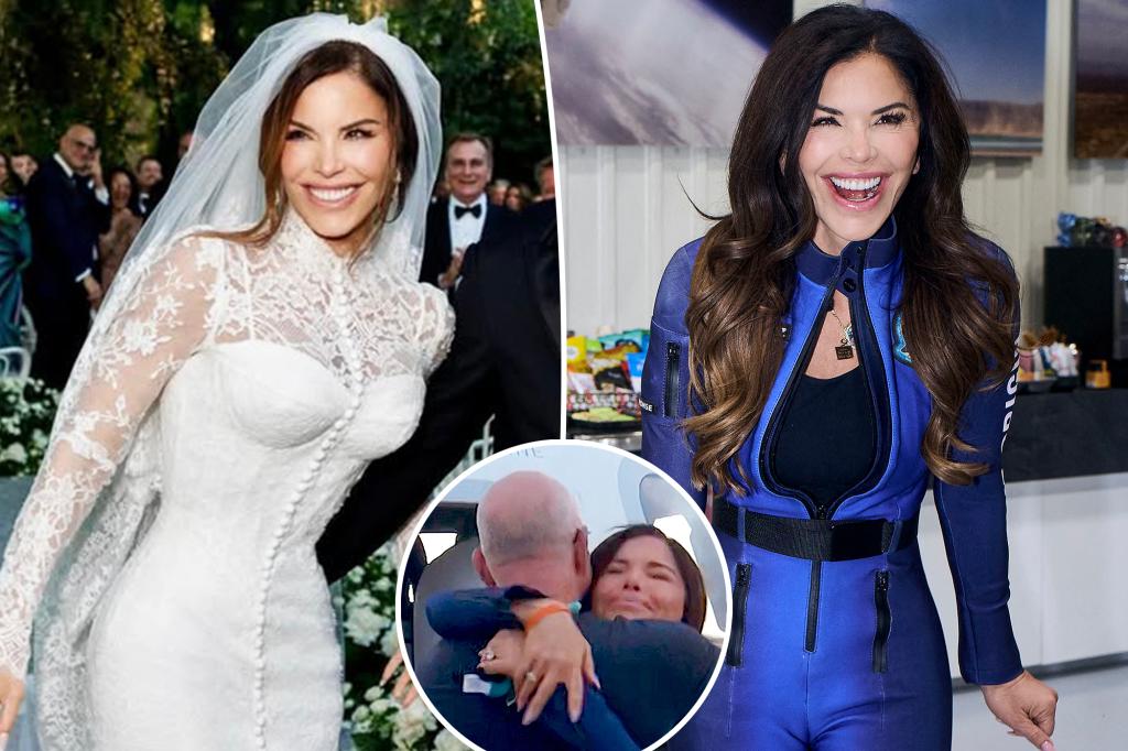 Lauren Sánchez’s wedding day ‘something blue’ is literally out of this world
