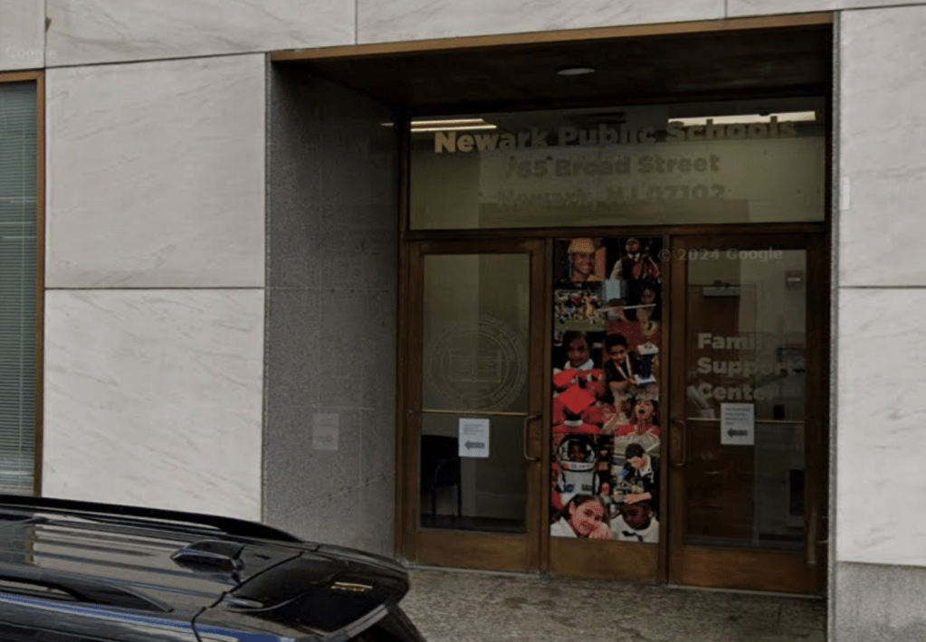 The Newark Public Schools Board of Education building in Newark, New Jersey.