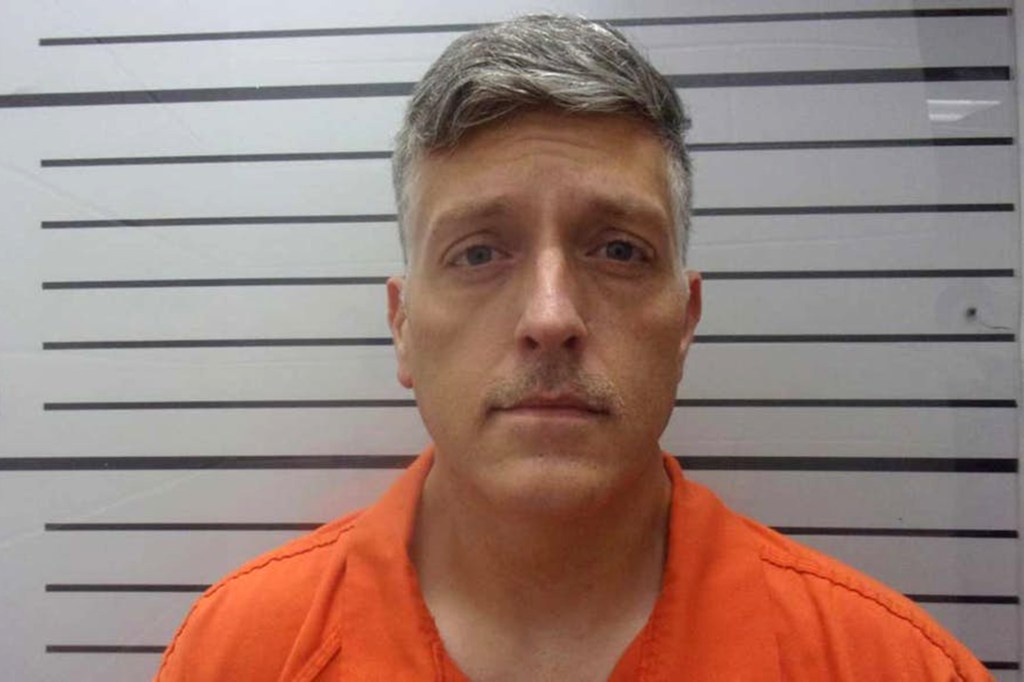 Mugshot of Jon Hallford, arrested for abuse of a corpse, money laundering, and forgery.