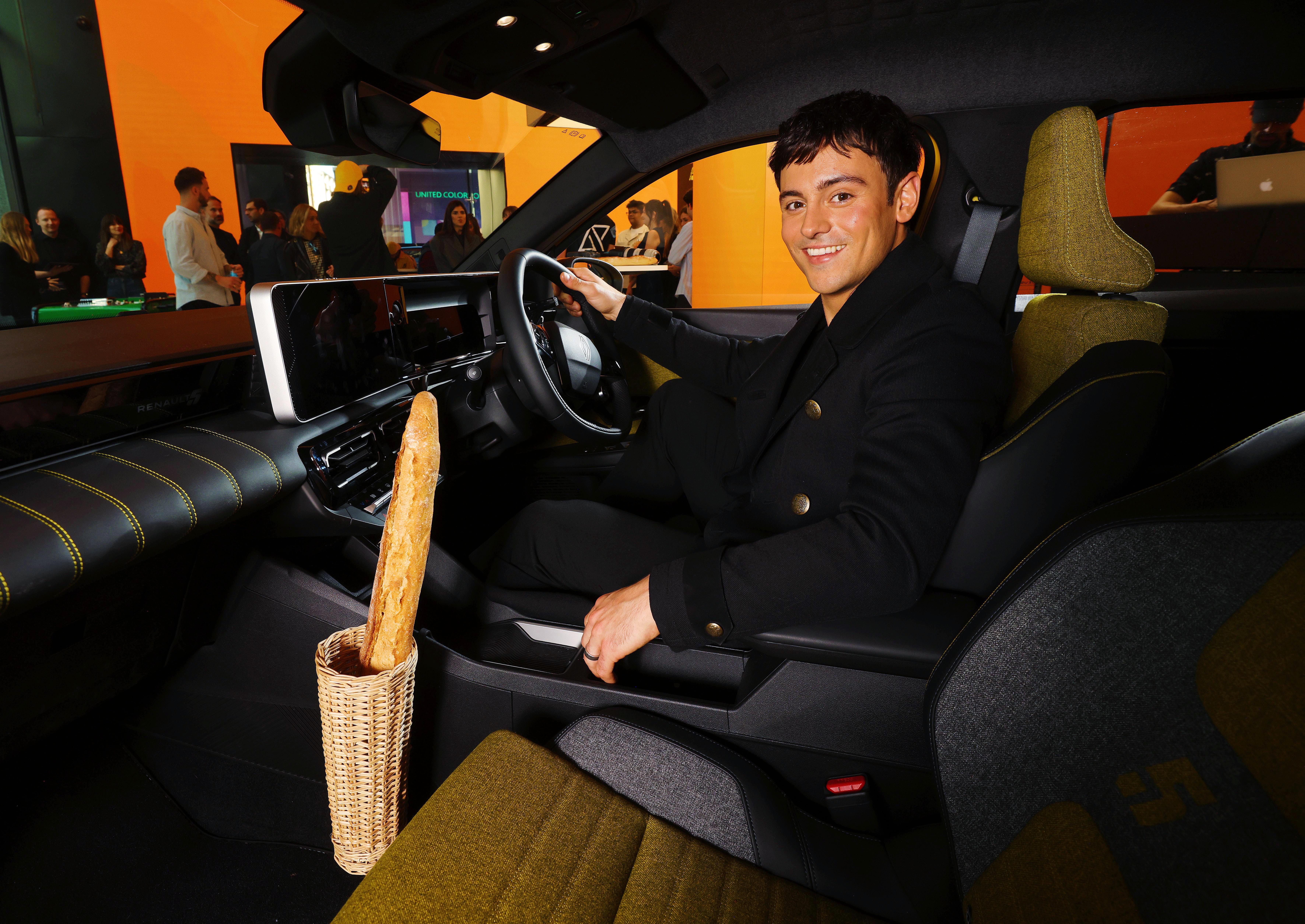 Tom Daley in a Renault 5