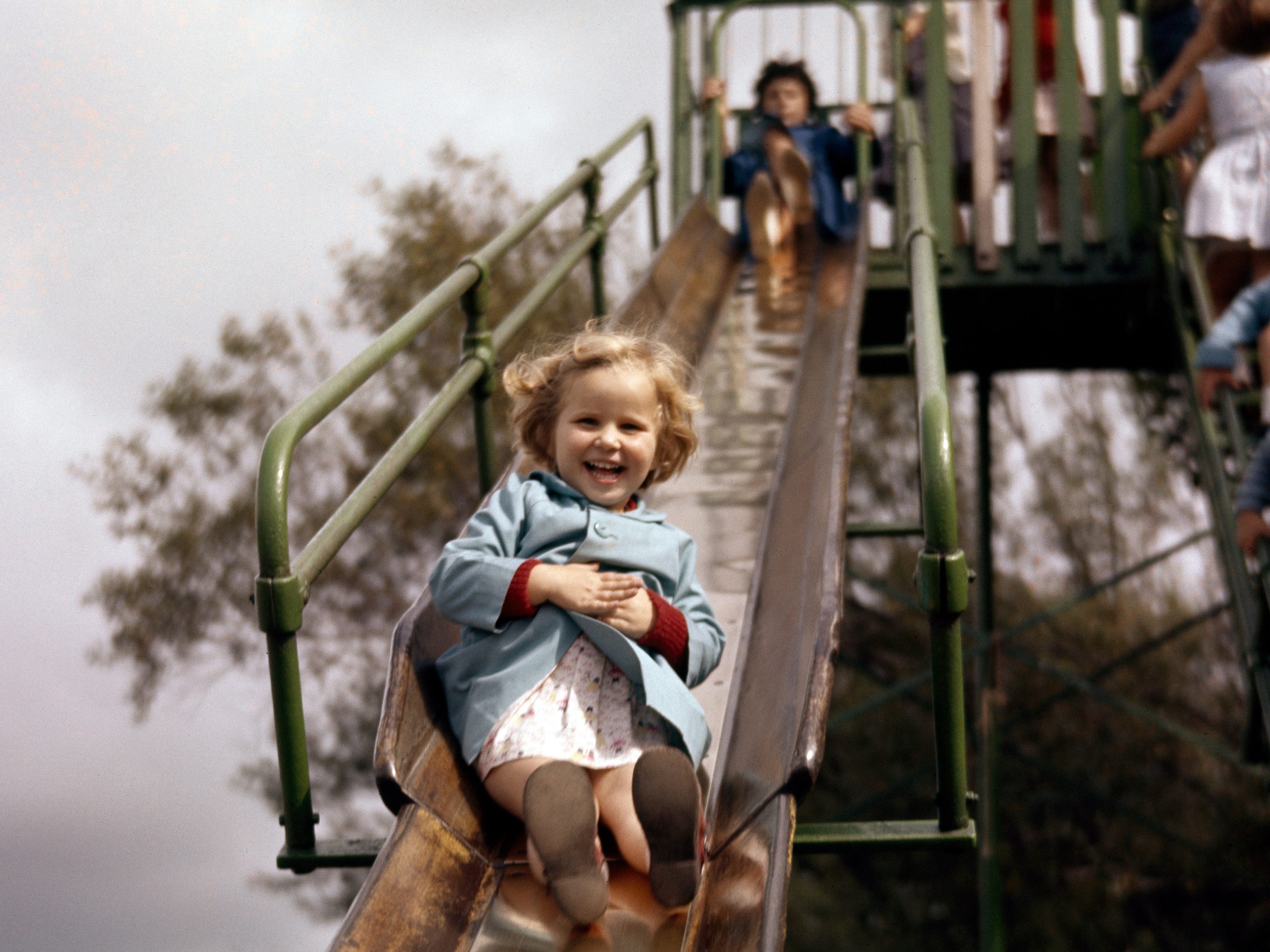 playground metal slides