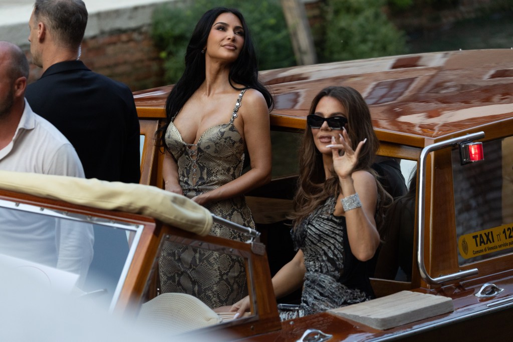 Kim Kardashian, Khloe Kardashian, Kris Jenner arrive at the Campo della Madonna dell