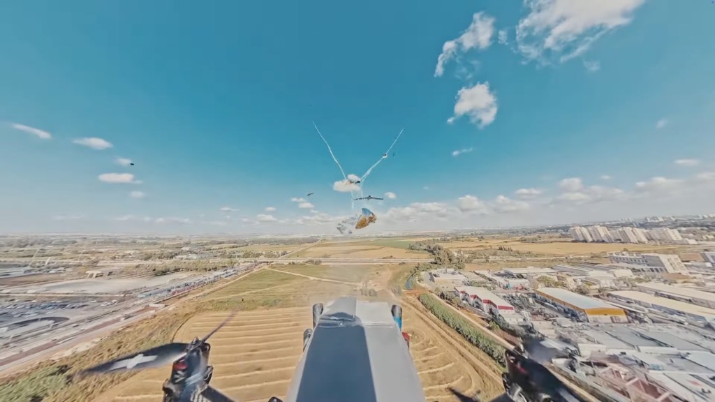 Iron Drone Raider Systems in flight.