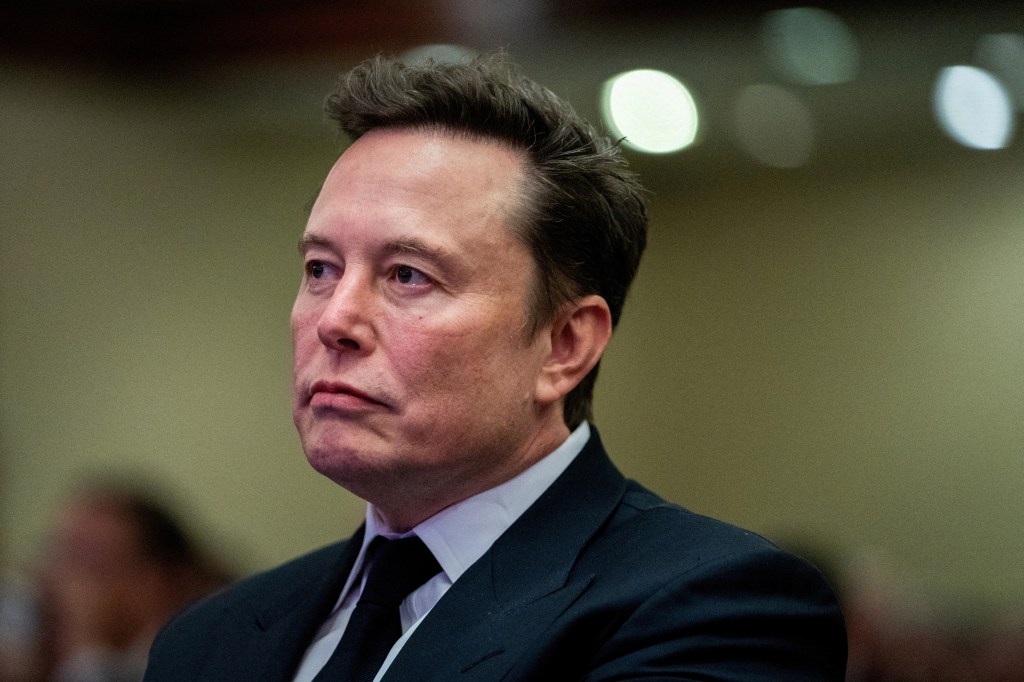 Elon Musk at a meeting with House Republicans.