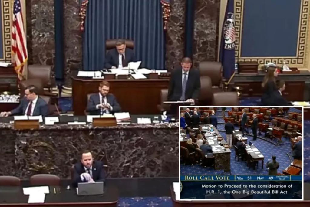Senate votes 51-49 to advance President Trump’s ‘big beautiful’ spending bill — despite opposition from 2 GOP lawmakers