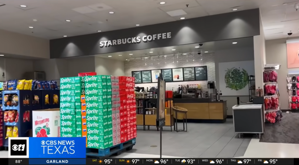 The Starbucks outlet inside the Target in Irving, Texas.