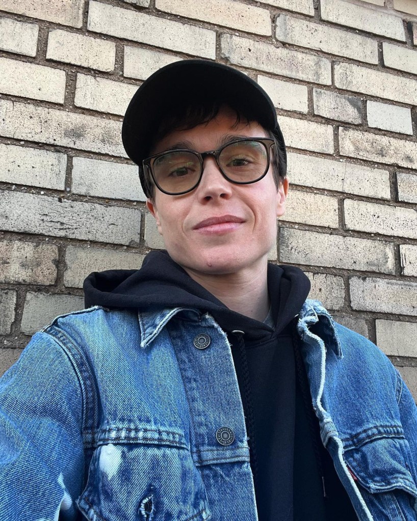  a selfie of Elliot Page