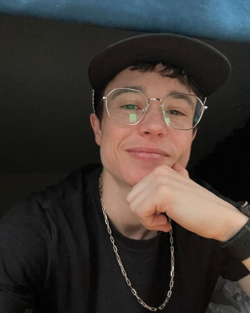 A selfie of Elliot Page