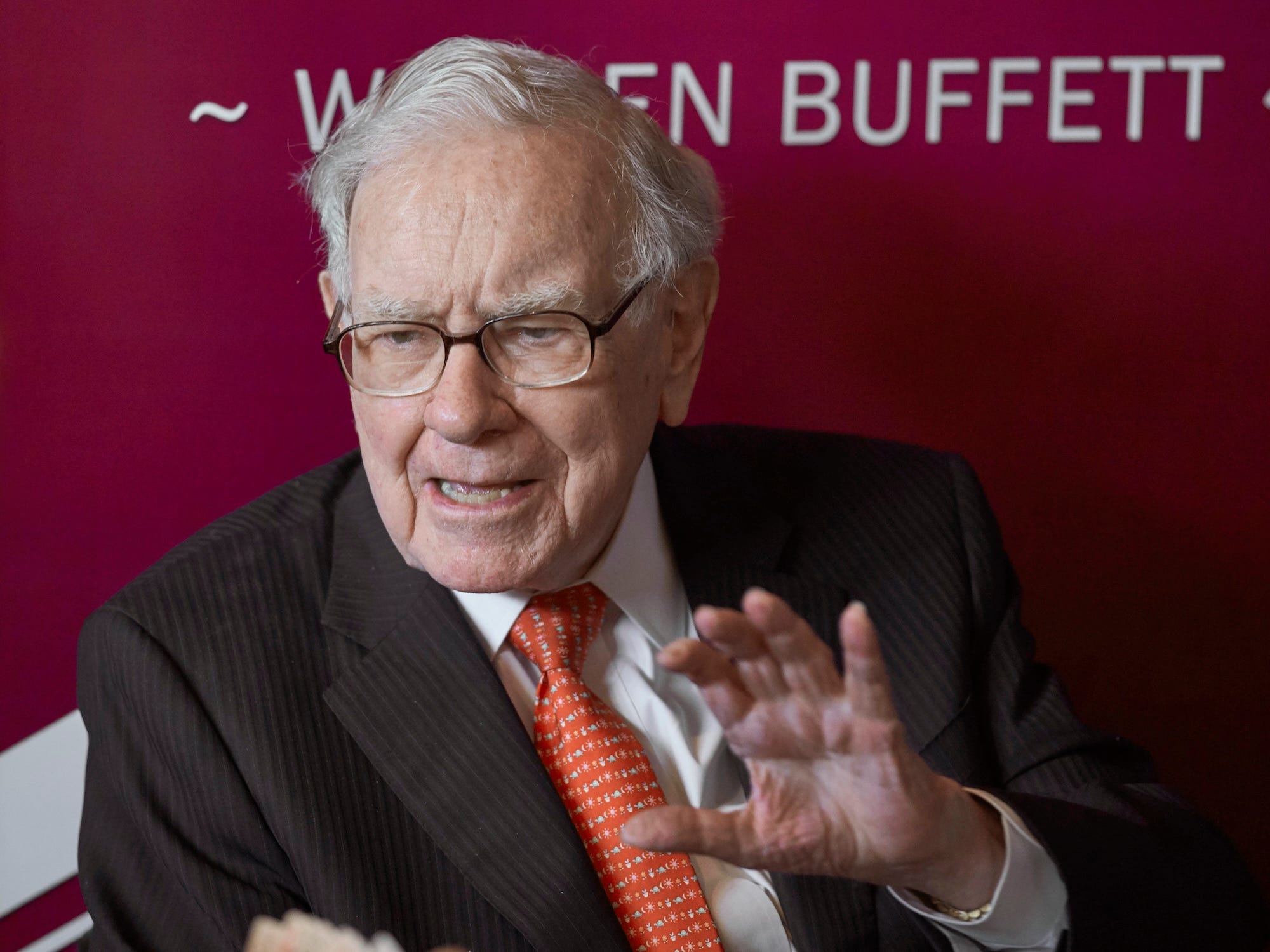 Warren Buffett, CEO of Berkshire Hathaway.