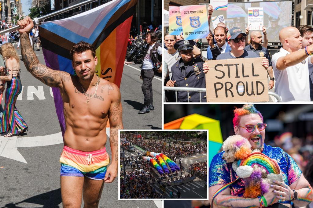 NYC Pride parade fills streets with glitter and glee — as NYPD wannabe marchers protest uniform ban