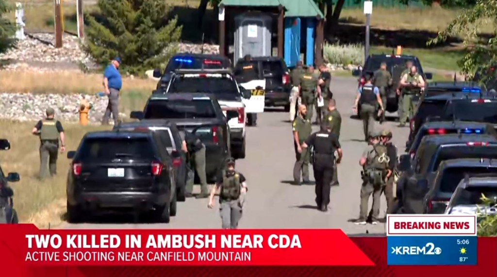 Police responding to an active shooting.