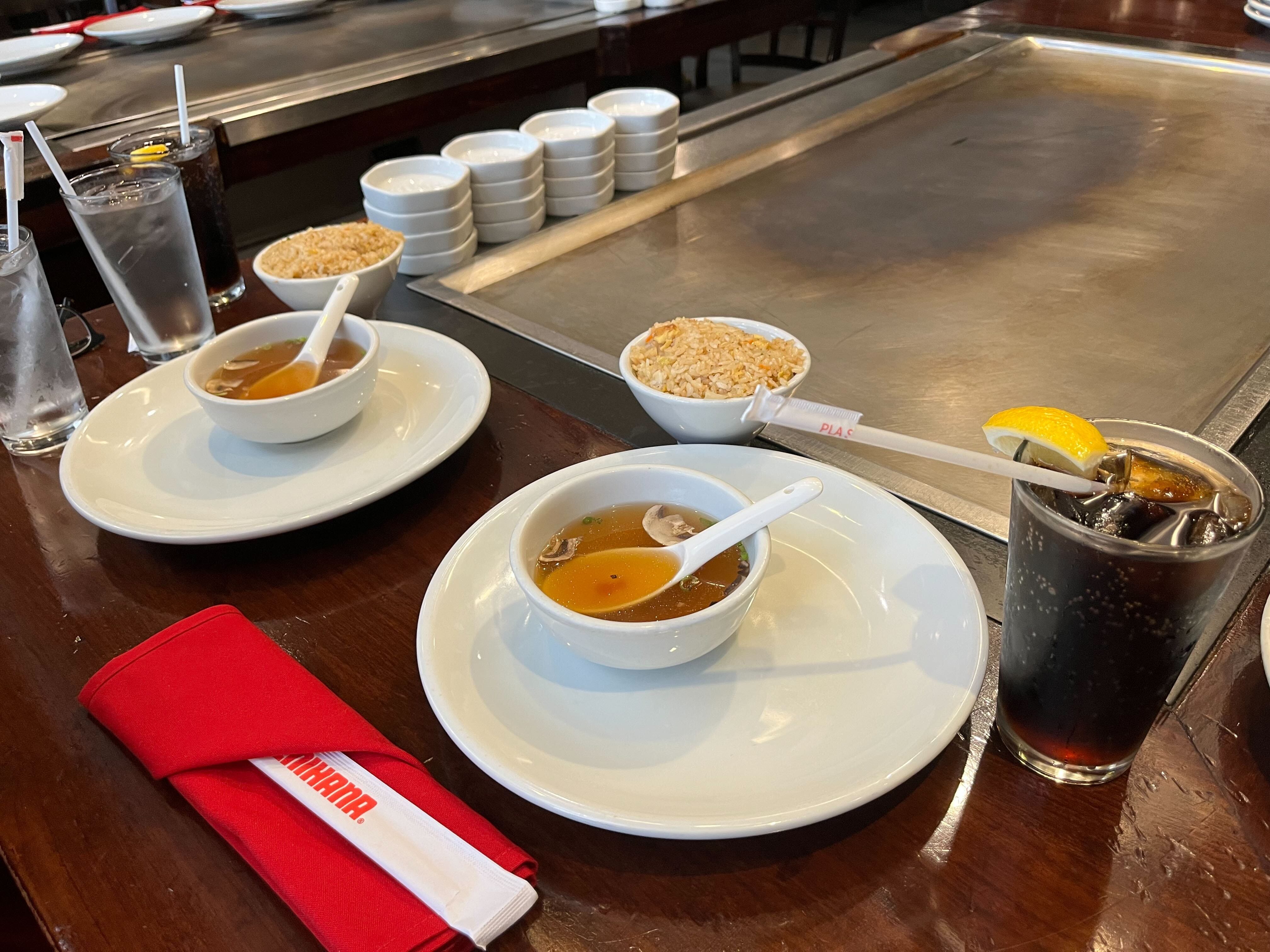 soups, rices, diet cokes