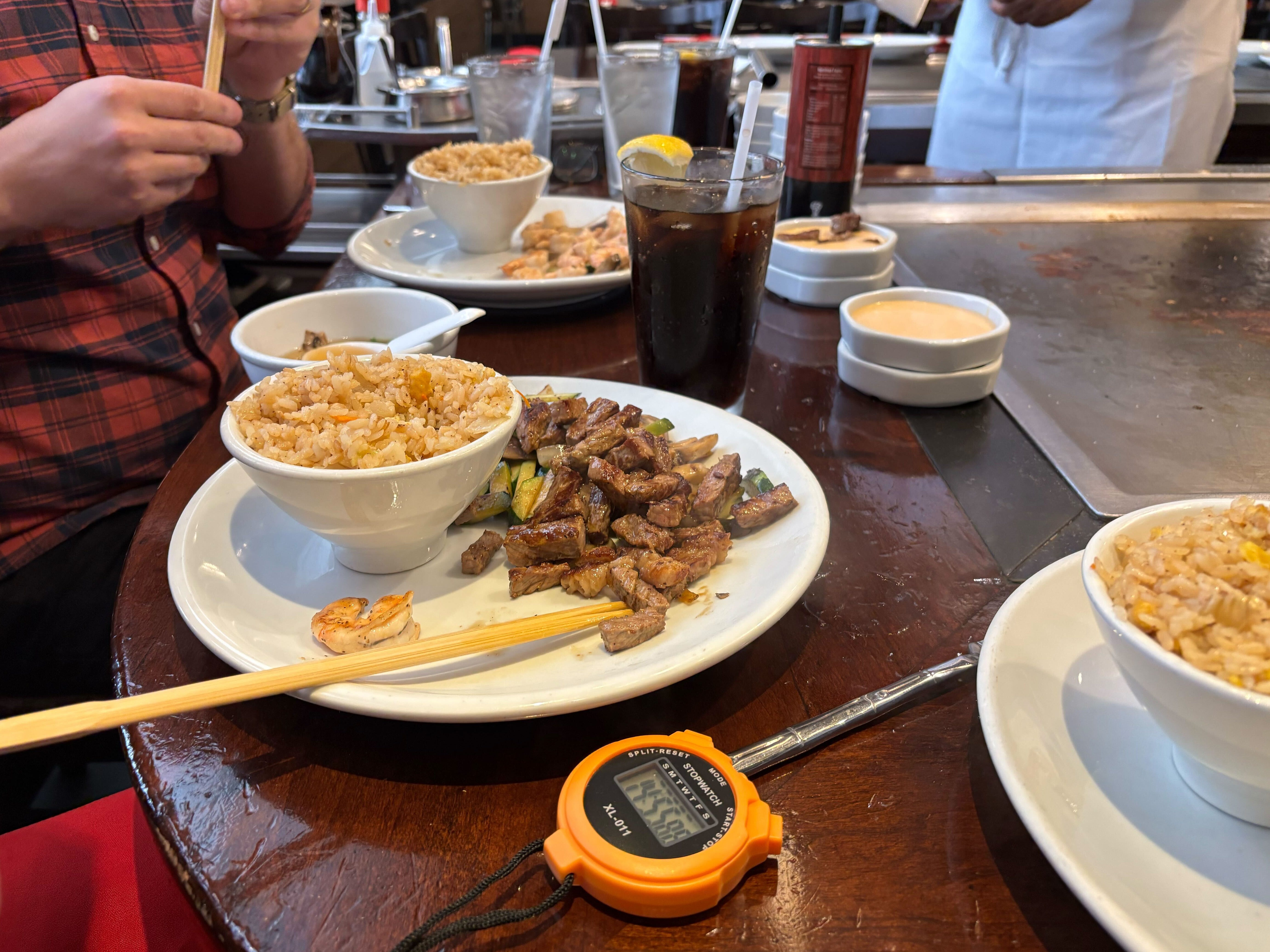 main courses at benihana