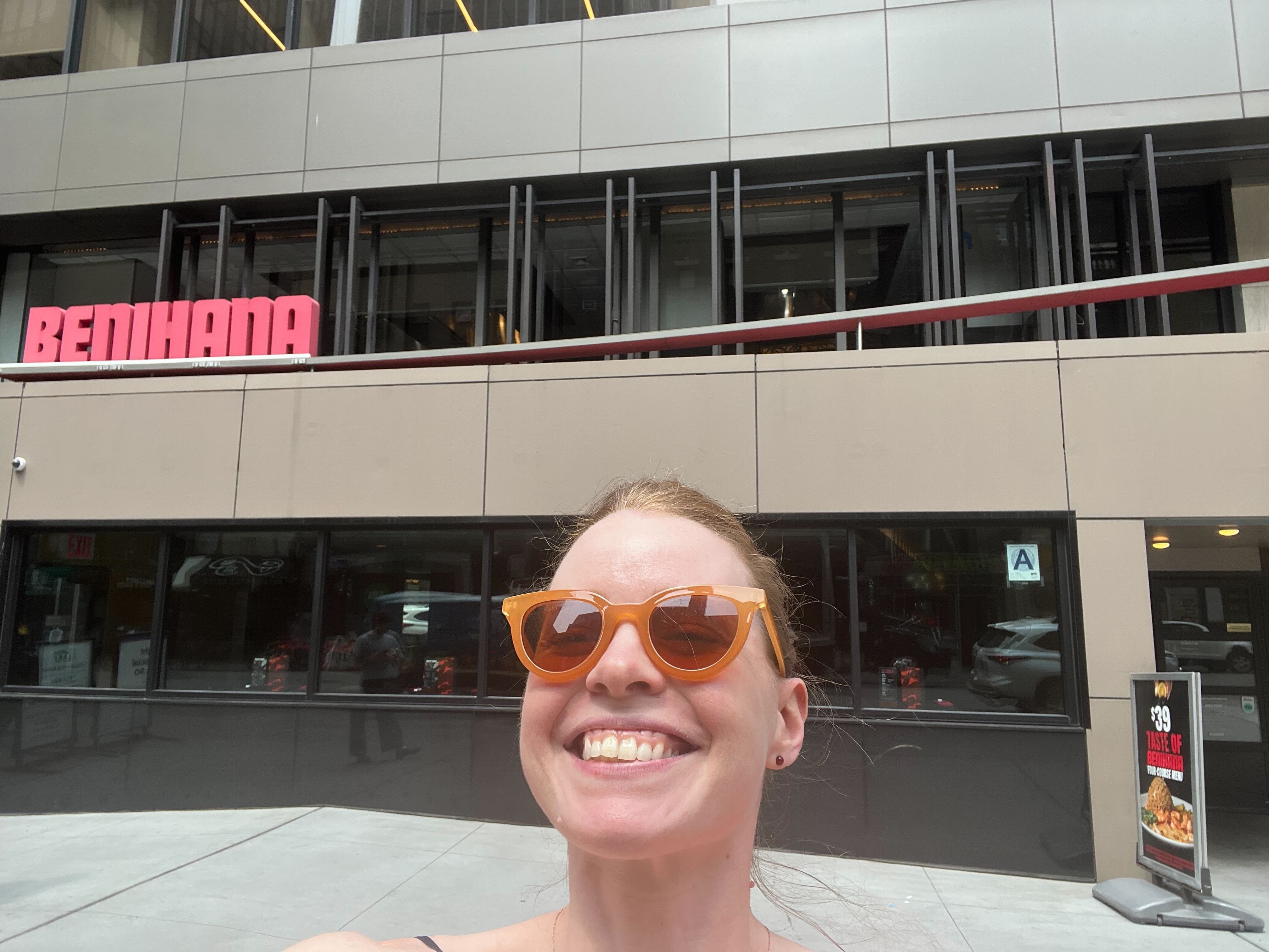 selfie at benihana