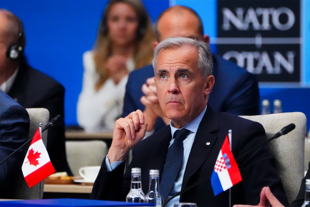 Mark Carney at the NATO Summit in The Hague.