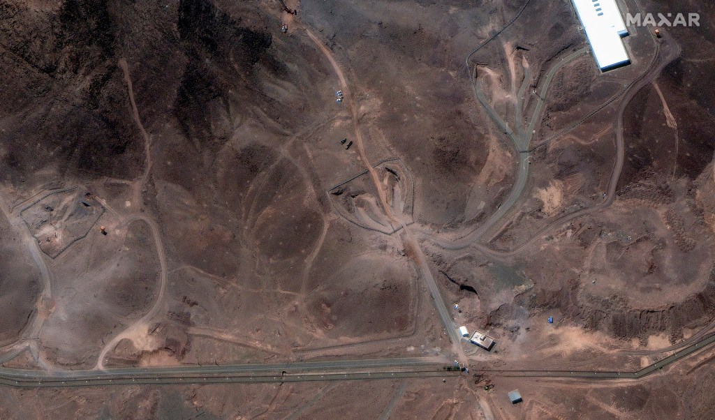 A satellite overview shows the Fordow Fuel Enrichment Facility, amid the Iran-Israel conflict, near Qom, Iran, June 29, 2025.