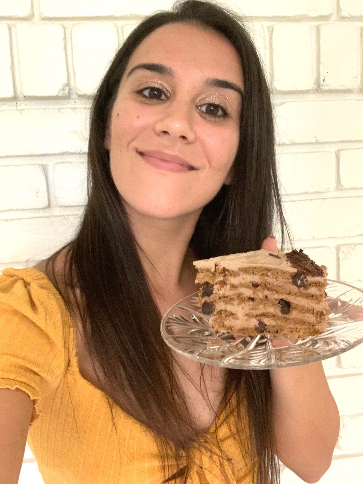 Anneta with Ina Garten's mocha icebox cake