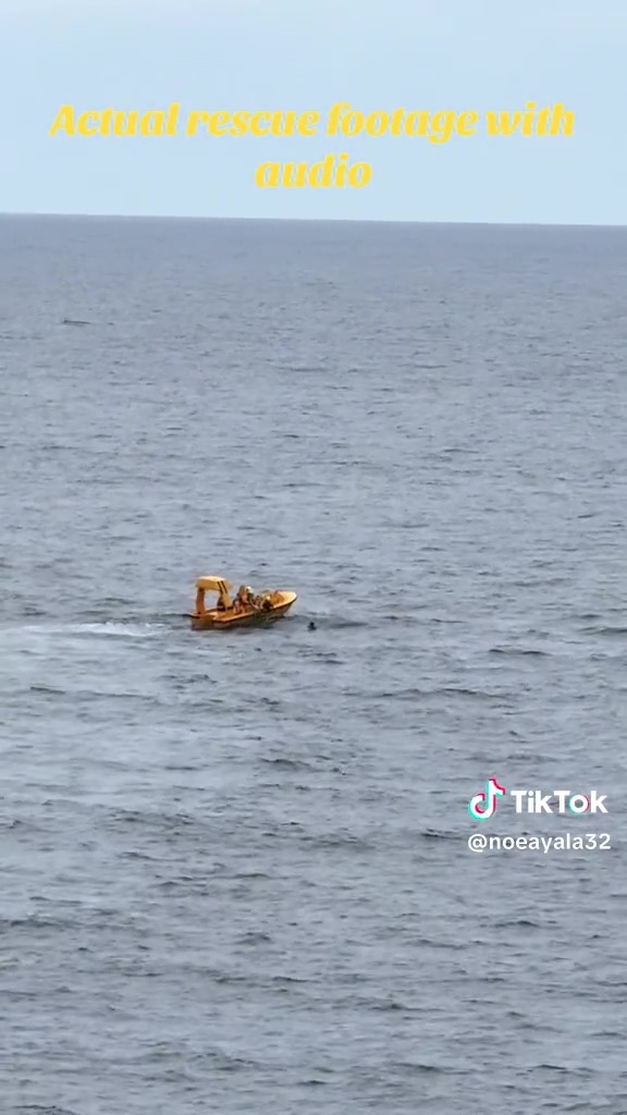 The father and daughter were rescued in a matter of minutes, travelers onboard said.
