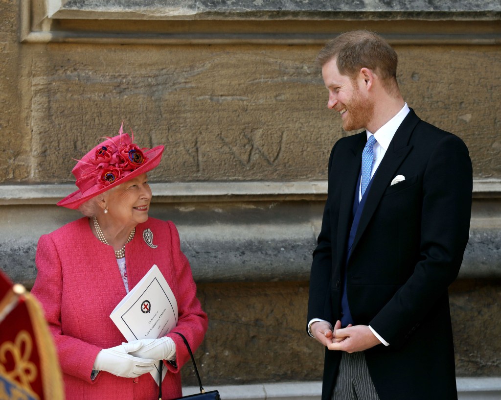 Prince Harry and Queen Elizabeth II in May 2019