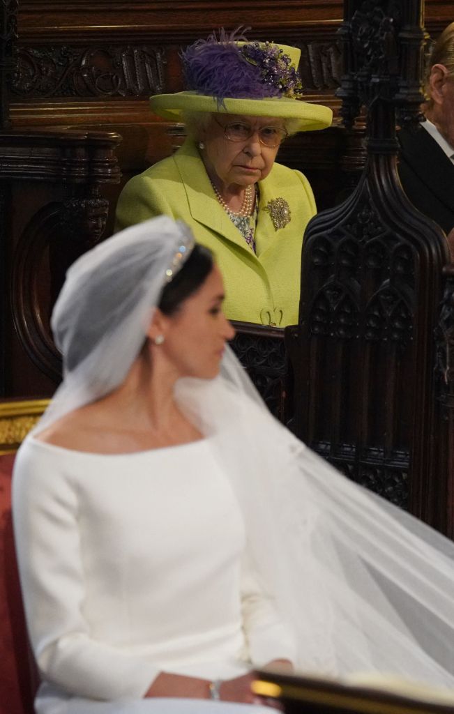 Queen Elizabeth II and Meghan Markle at May 2018 wedding