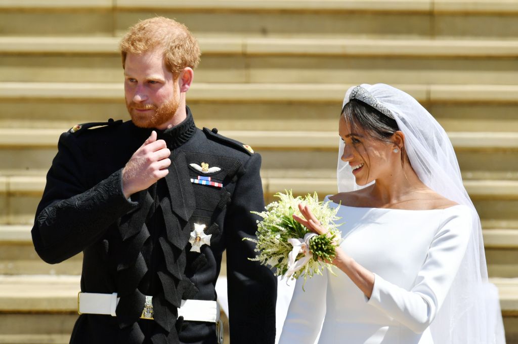 Prince Harry and Meghan Markle at May 2018 wedding