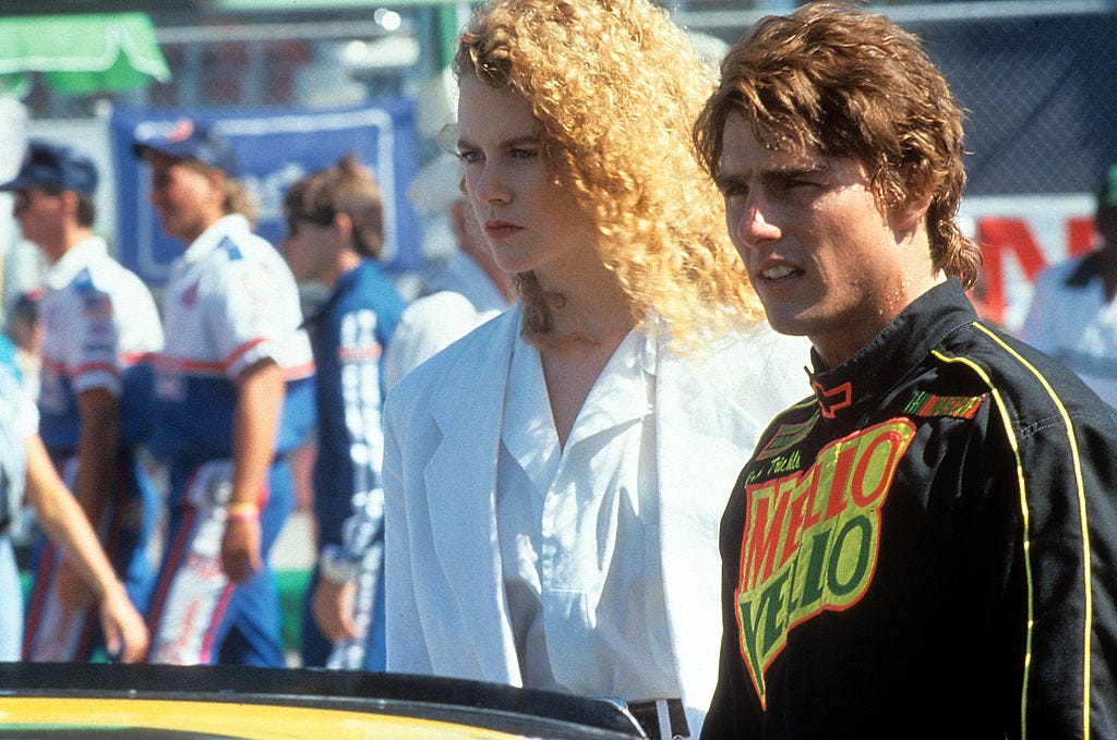 Tom Cruise and Nicole Kidman in "Days of Thunder."