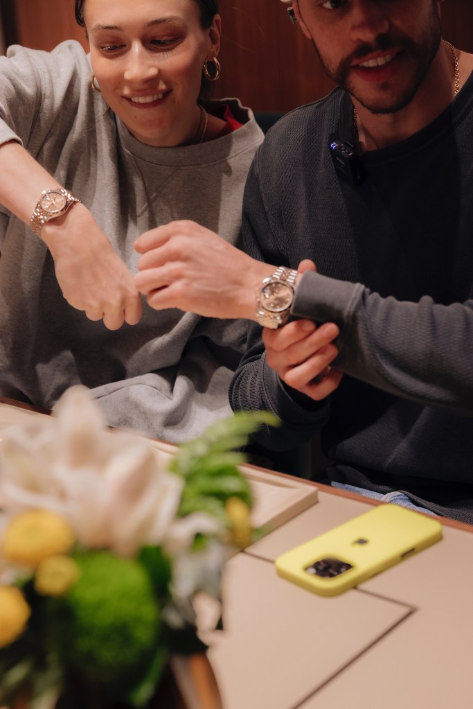 Pete Davidson buying matching Rolex watches for him and Elsie Hewitt at the Gerald Peters Watch & Jewelry showroom in Staten Island, NY Friday. 