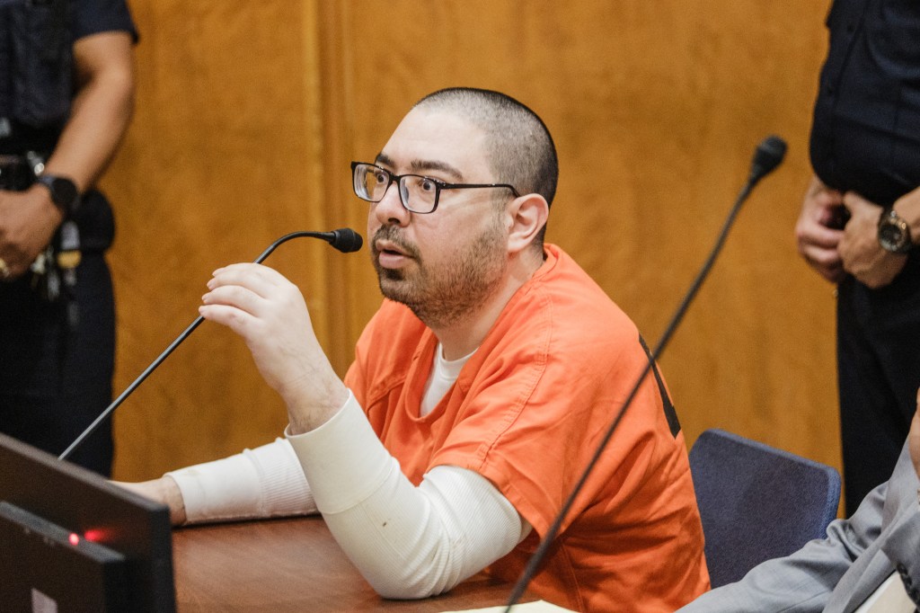 Peter Zisopoulos at his sentencing for the stabbing death of FDNY EMT Alison Russo-Elling.