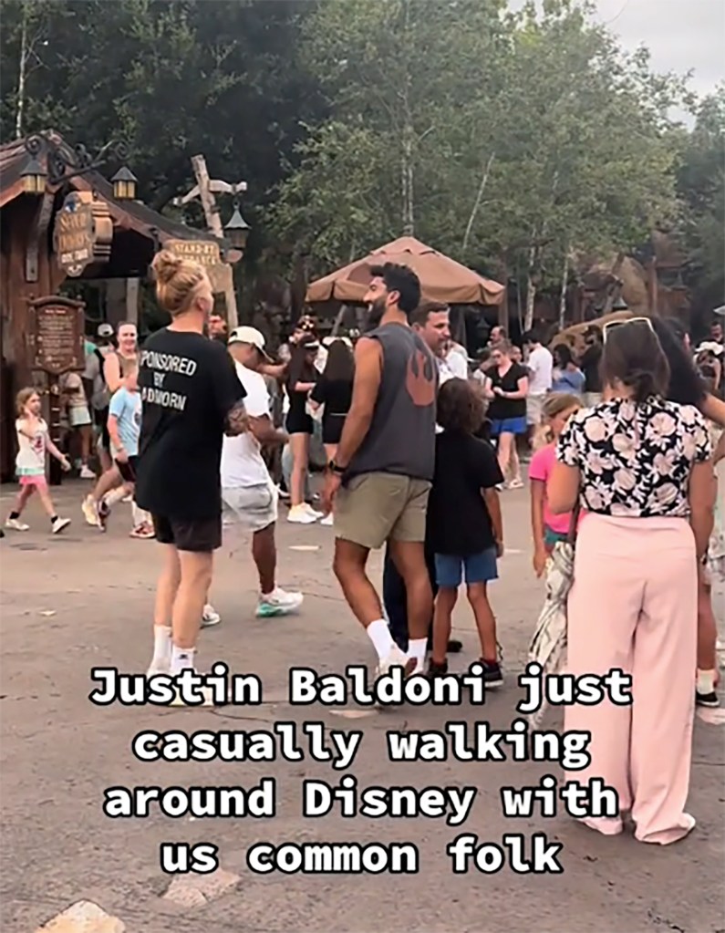 Justin Baldoni at Disneyland Park