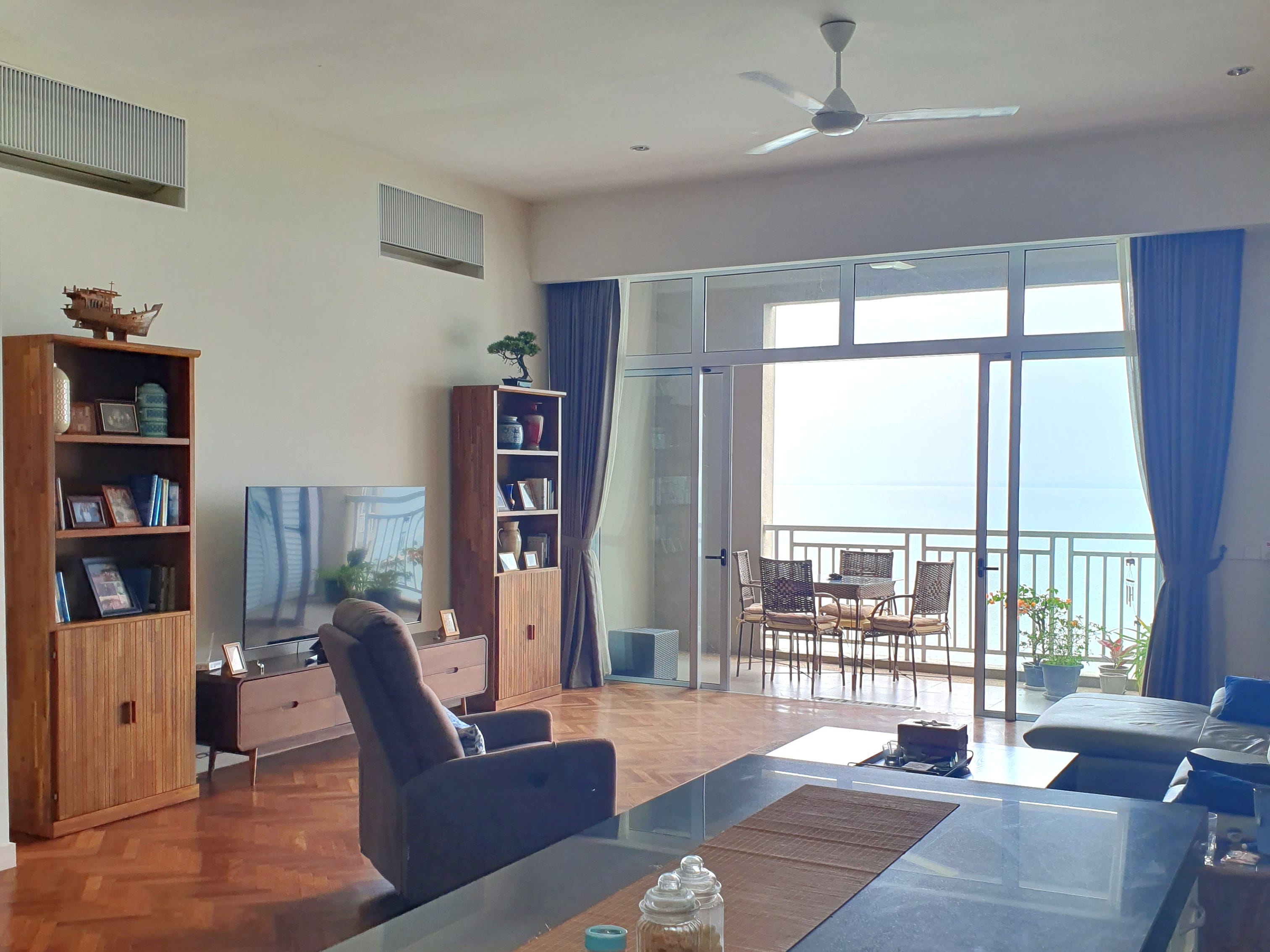 The interior of their house.