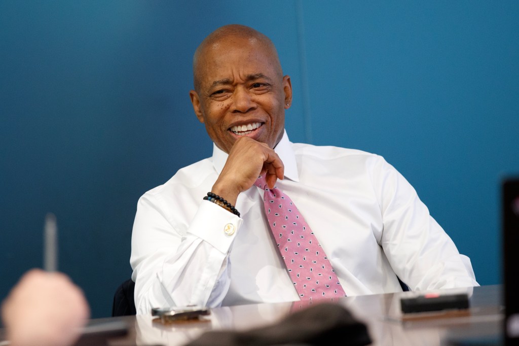 Mayor Eric Adams in an interview.