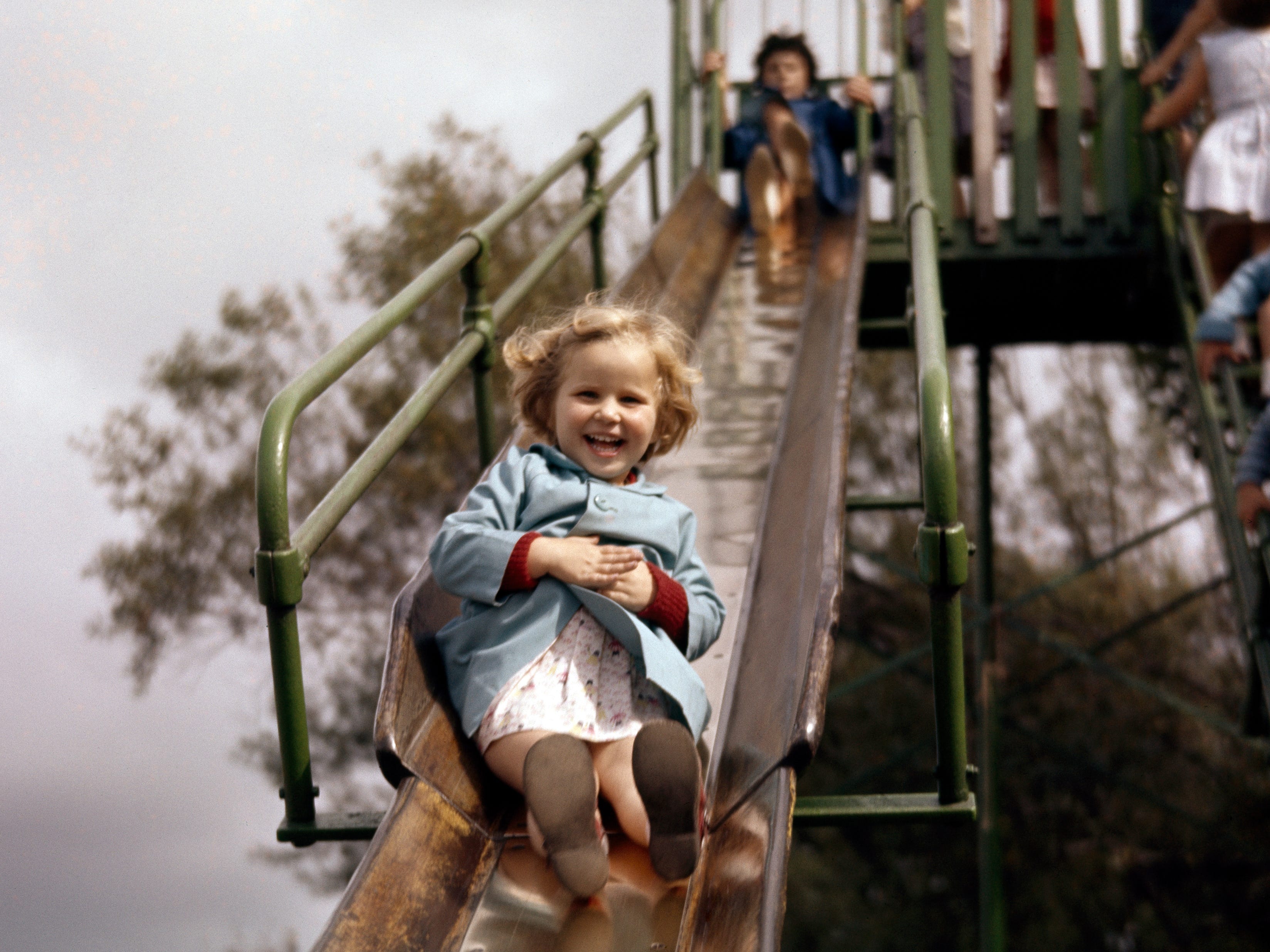 playground metal slides
